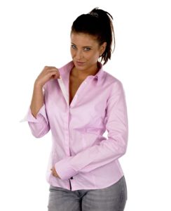 CALVIN KLEIN Damen Bluse Einfarbig Rosa